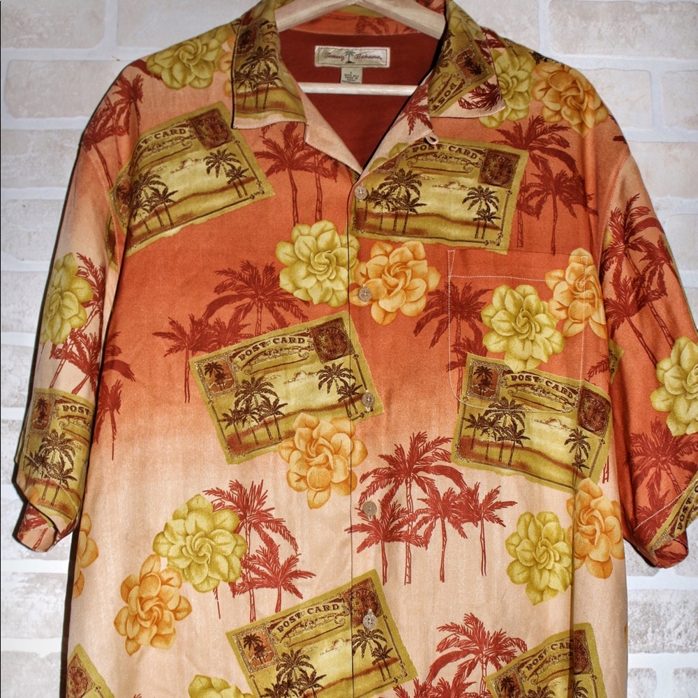 100% Silk Tommy Bahama Shirt